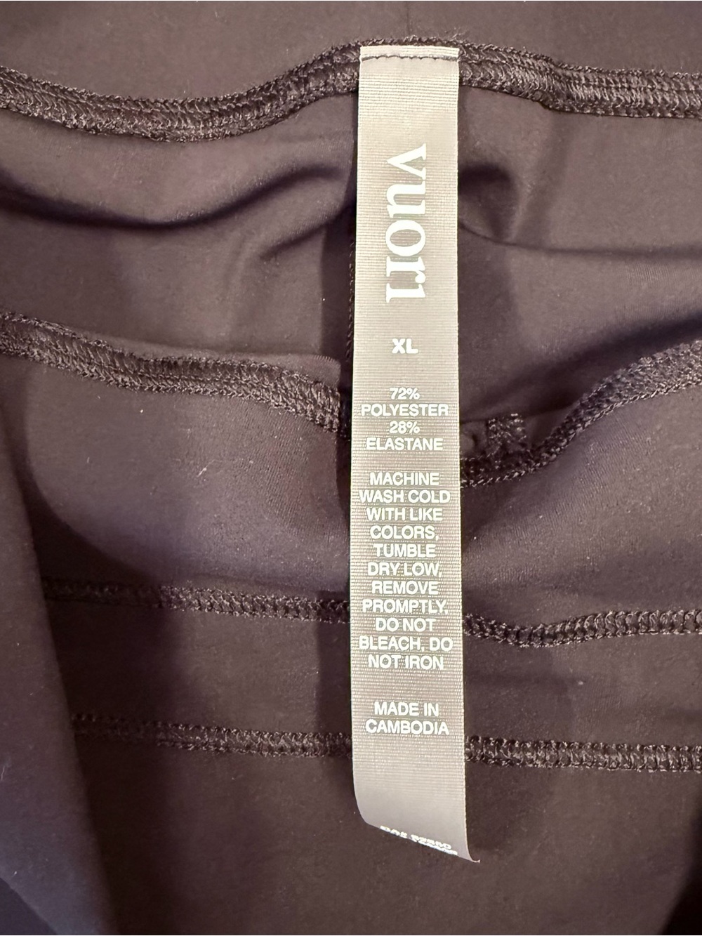 NWT Vuori Daily Legging High-Rise Drawstring Performance in Black Size XL - Picture 10 of 15
